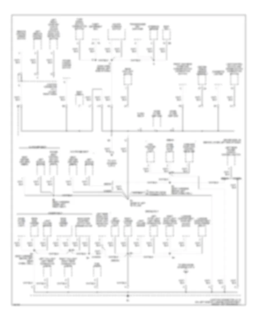 Ground Distribution Wiring Diagram 1 of 3 for Lexus IS 300 2002