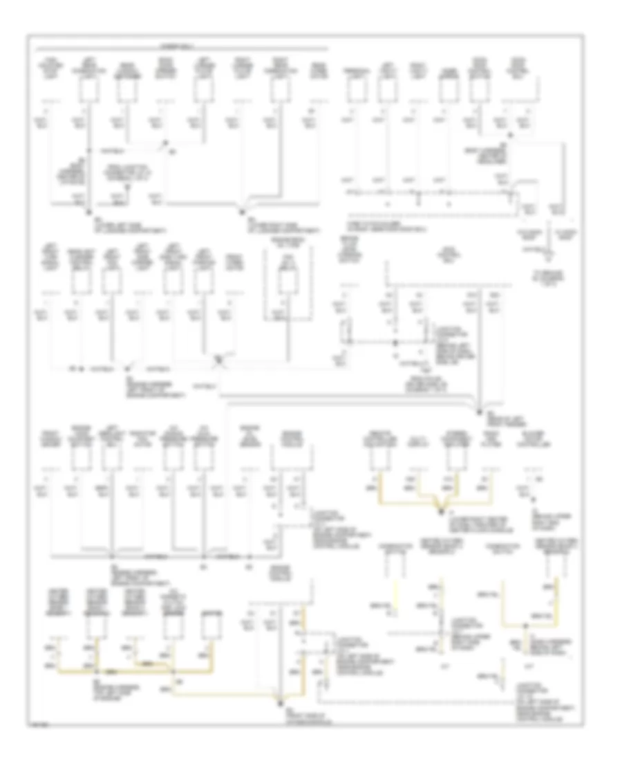 Ground Distribution Wiring Diagram 2 of 3 for Lexus IS 300 2002
