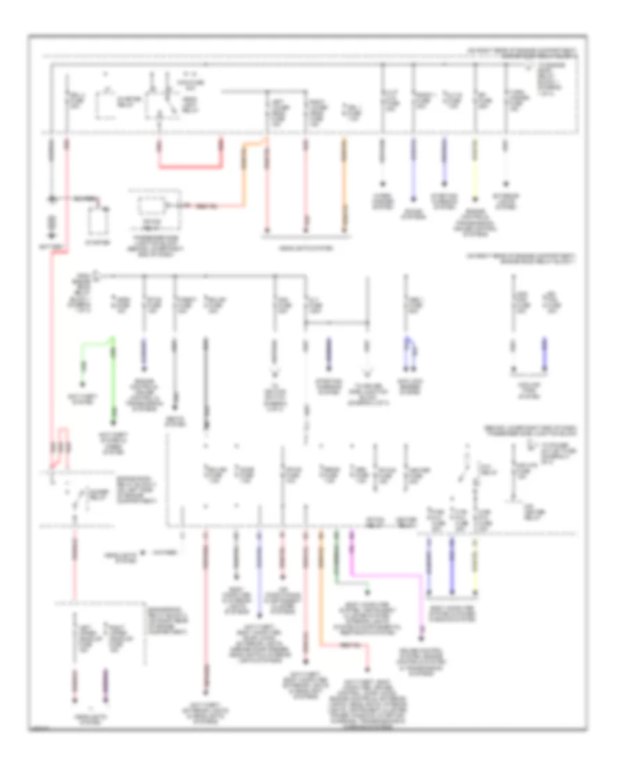 Power Distribution Wiring Diagram 1 of 3 for Lexus IS 300 2002