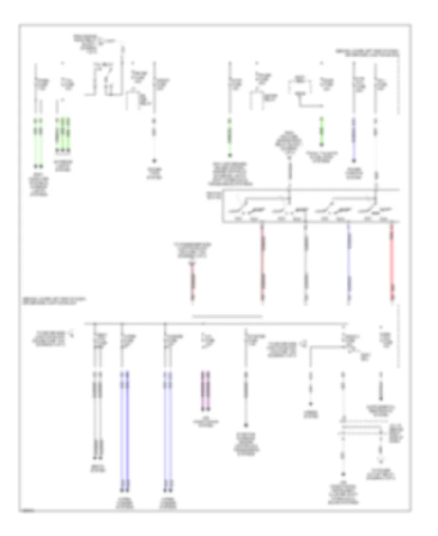 Power Distribution Wiring Diagram (2 of 3) for Lexus IS 300 2002