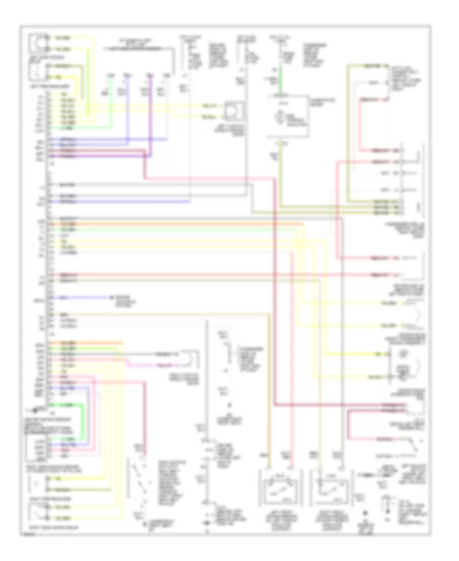 Supplemental Restraint Wiring Diagram for Lexus IS 300 2002