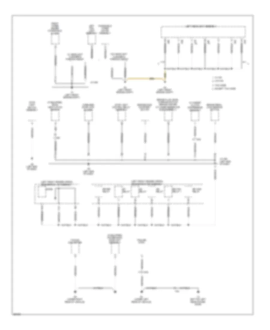 Ground Distribution Wiring Diagram 1 of 5 for Lexus RX 350 2013
