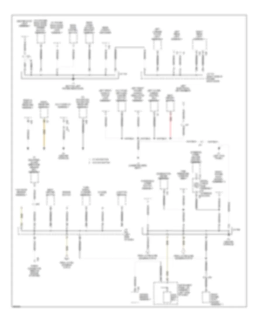 Ground Distribution Wiring Diagram (4 of 5) for Lexus RX 350 2013