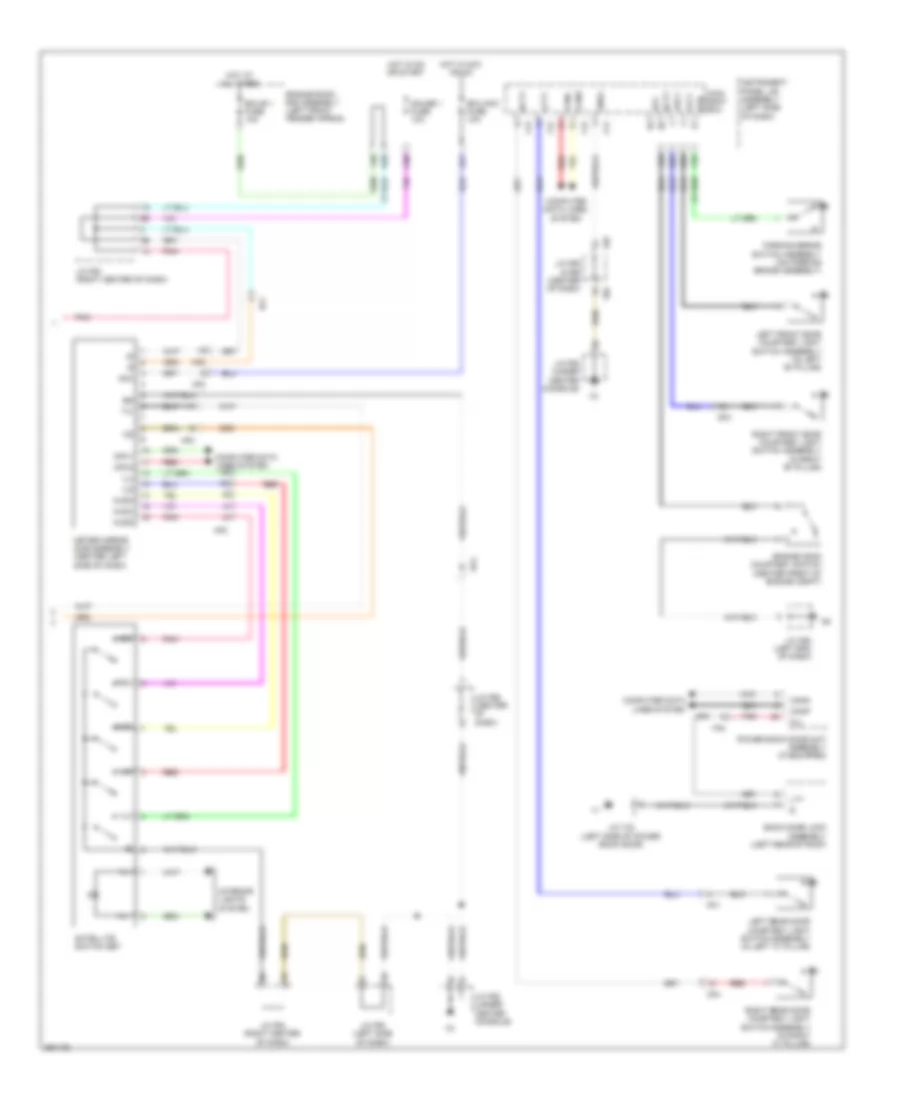 Instrument Cluster Wiring Diagram 2 of 2 for Lexus RX 350 2013