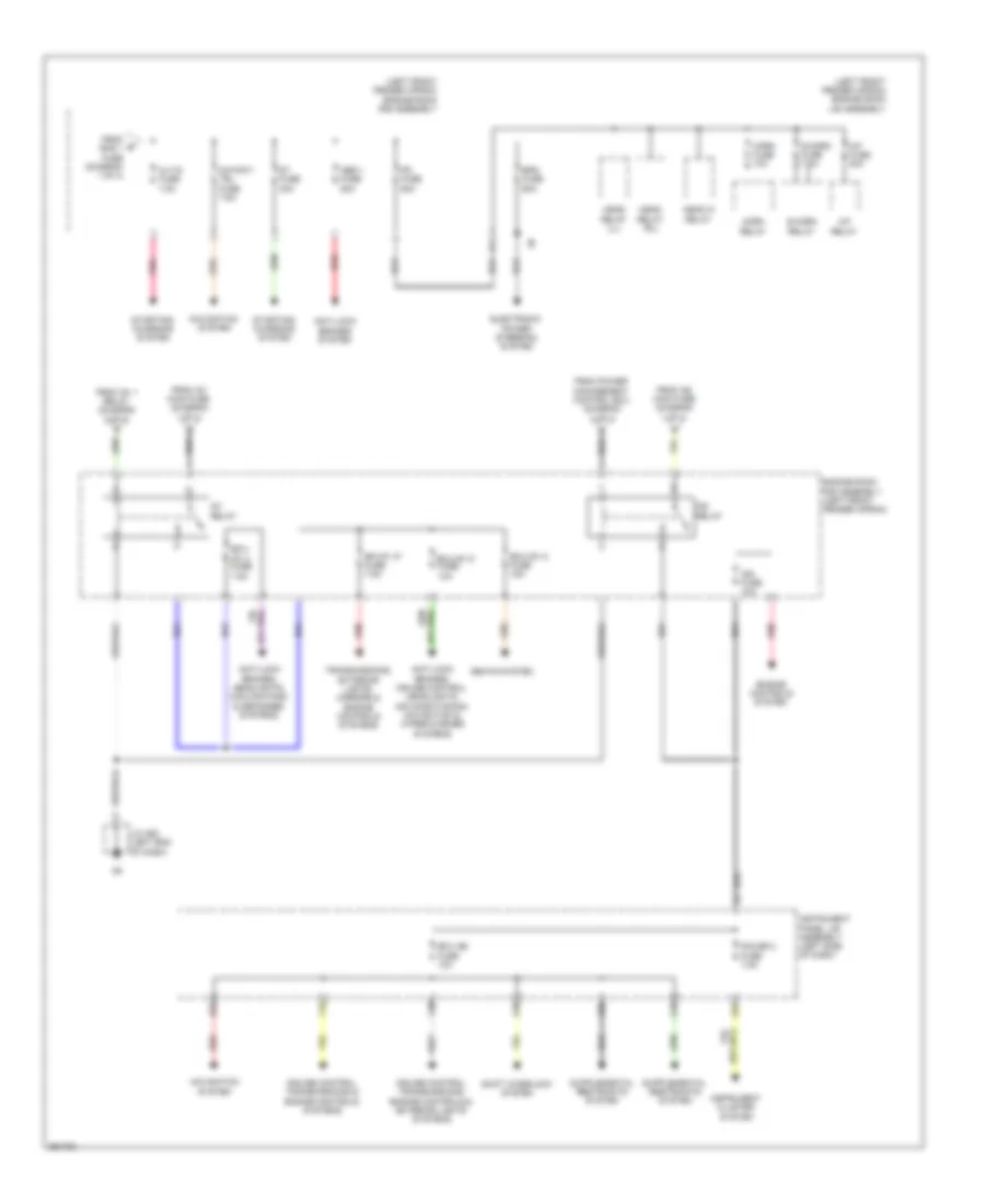 Power Distribution Wiring Diagram (2 of 4) for Lexus RX 350 2013