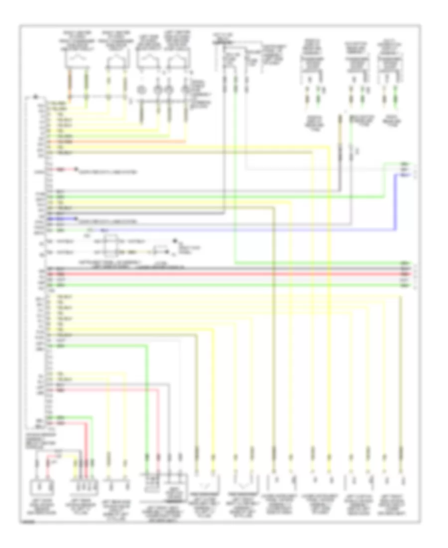 Supplemental Restraint Wiring Diagram (1 of 2) for Lexus RX 350 2013