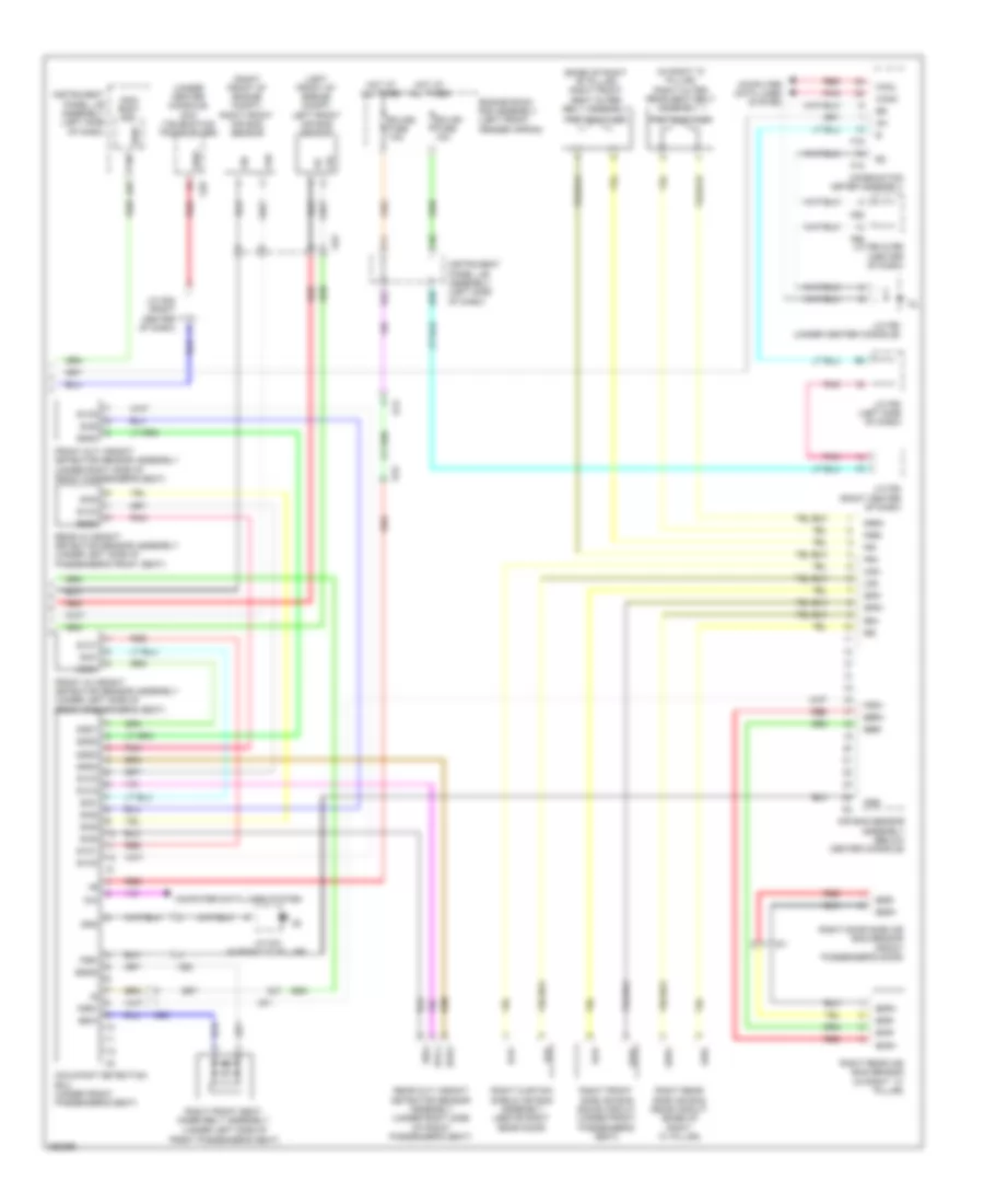 Supplemental Restraint Wiring Diagram 2 of 2 for Lexus RX 350 2013