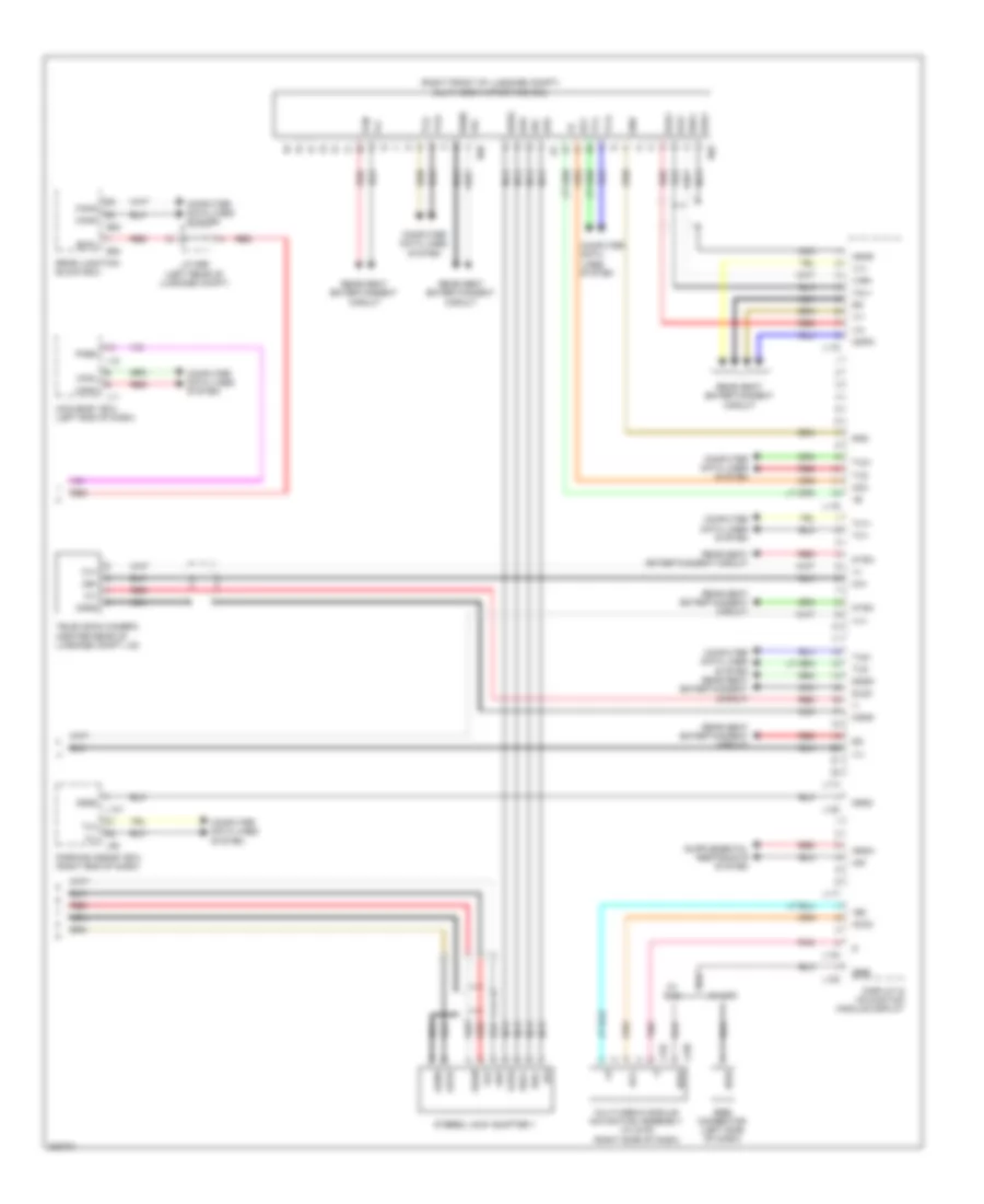 Radio Wiring Diagram, with Multi Display (4 of 4) for Lexus LS 460L 2010