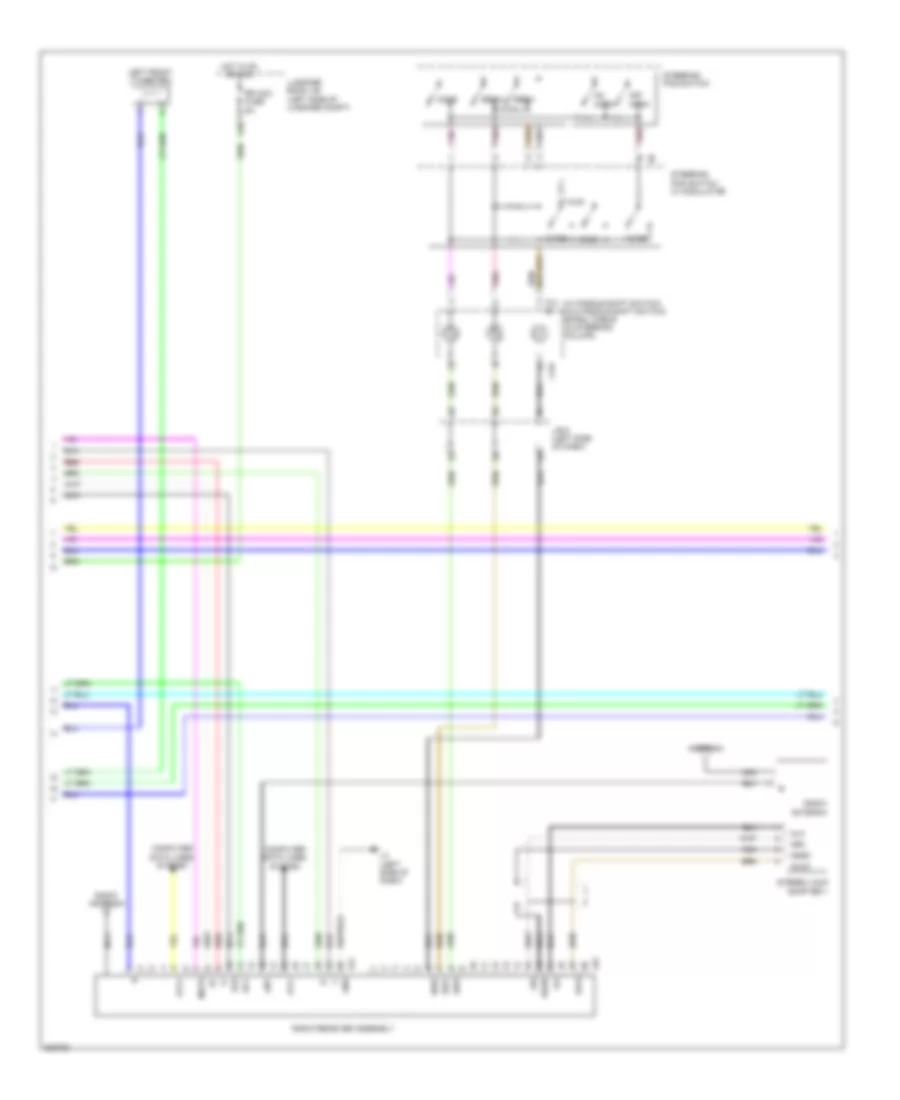Radio Wiring Diagram without Multi Display 2 of 4 for Lexus LS 460L 2010