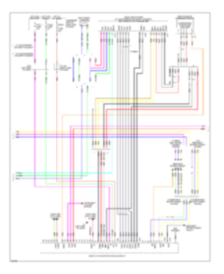 Radio Wiring Diagram, without Multi Display (3 of 4) for Lexus LS 460L 2010