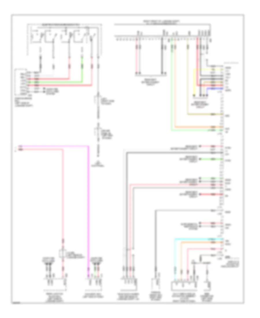 Radio Wiring Diagram, without Multi Display (4 of 4) for Lexus LS 460L 2010