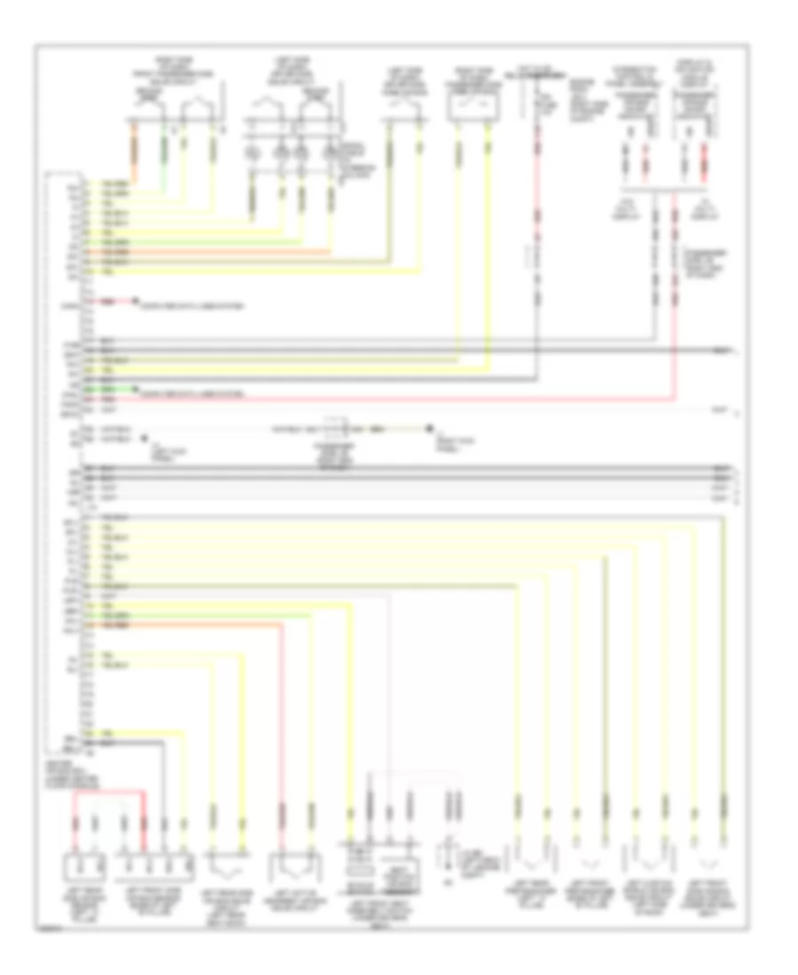 Supplemental Restraint Wiring Diagram 1 of 2 for Lexus LS 460L 2010