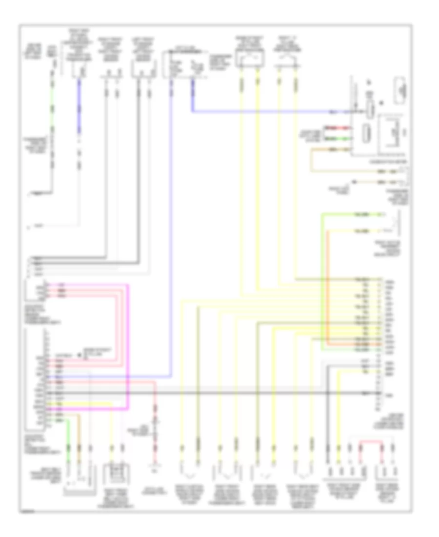 Supplemental Restraint Wiring Diagram 2 of 2 for Lexus LS 460L 2010