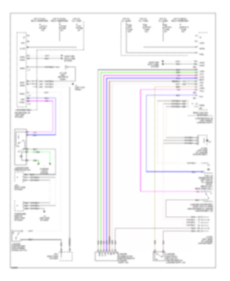 Trunk  Fuel Door Release Wiring Diagram for Lexus LS 460L 2010