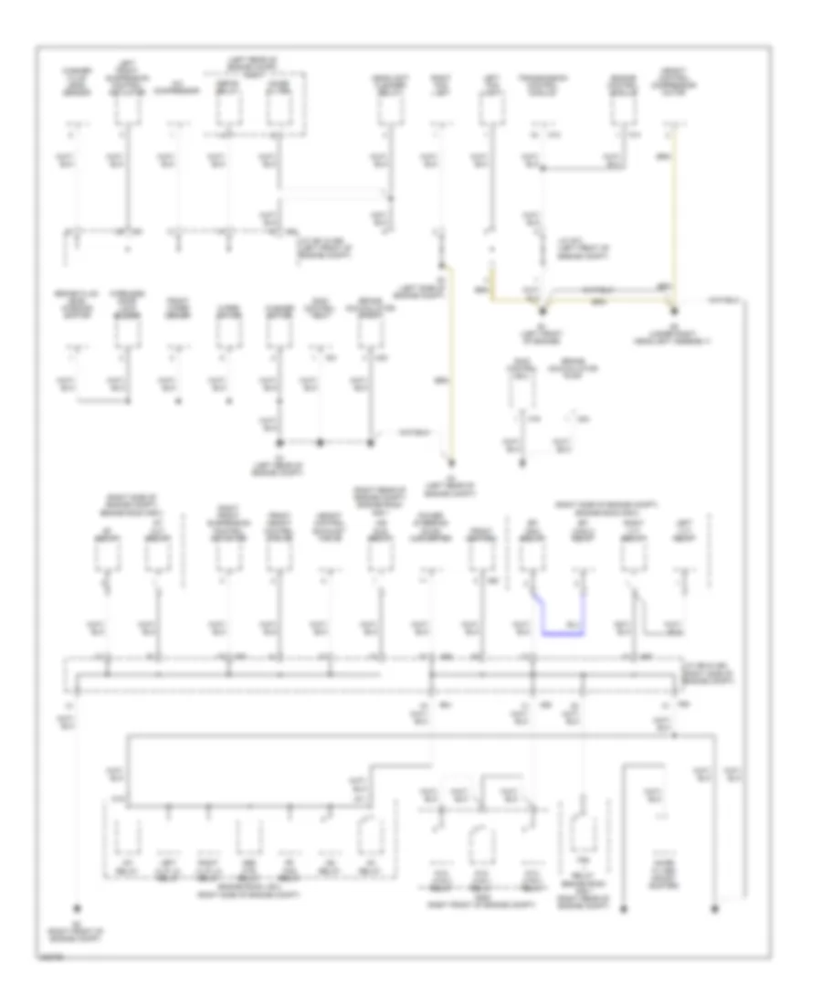 Ground Distribution Wiring Diagram 1 of 6 for Lexus LS 460L 2010