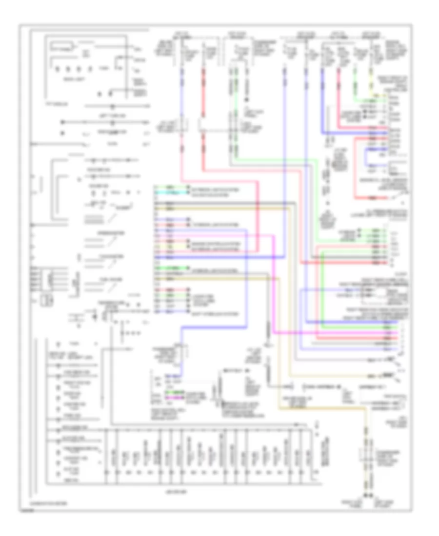 Instrument Cluster Wiring Diagram 1 of 2 for Lexus LS 460L 2010