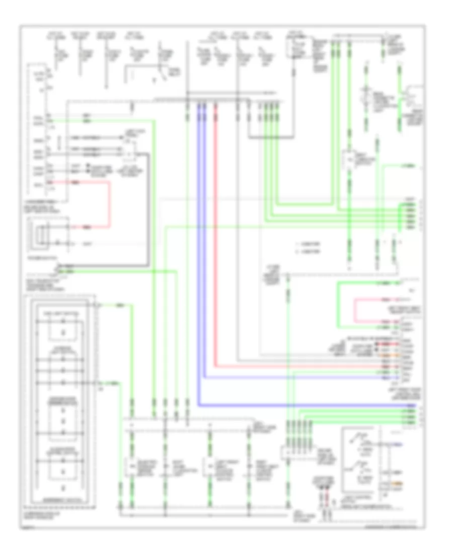 Instrument Illumination Wiring Diagram (1 of 3) for Lexus LS 460L 2010