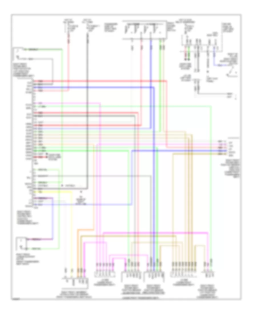 Front Passengers Memory Seat Wiring Diagram (1 of 2) for Lexus LS 460L 2010