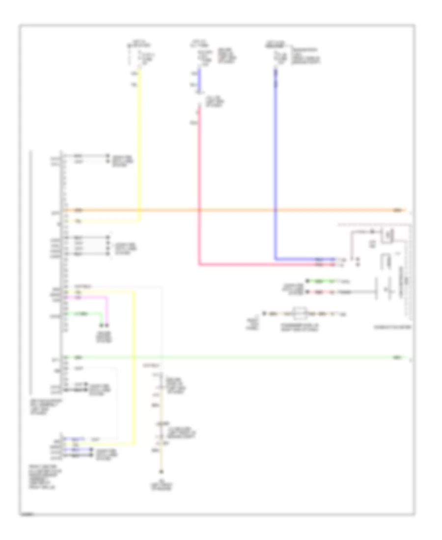 Object Detection Wiring Diagram 1 of 2 for Lexus LS 460L 2010