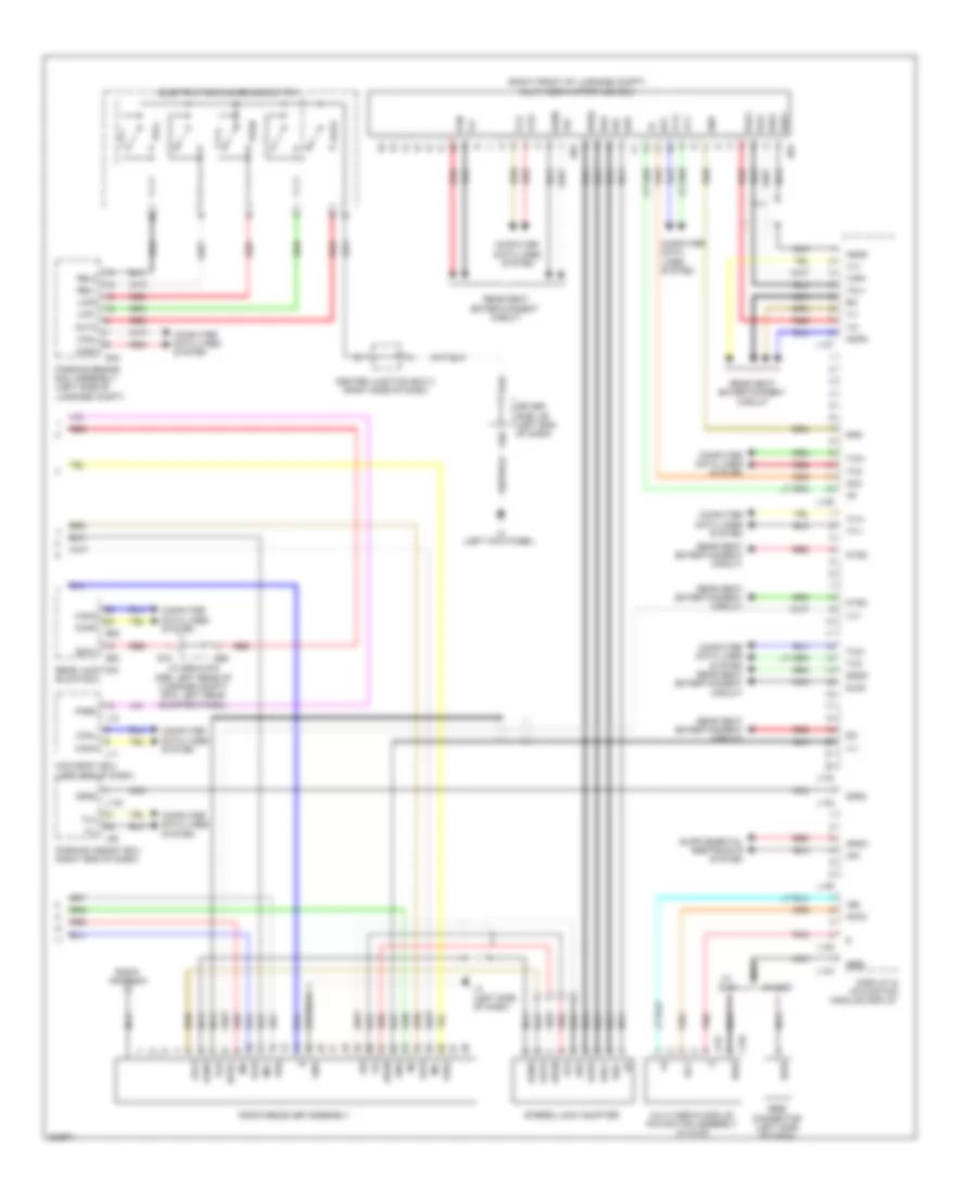 Radio Wiring Diagram 3 of 3 for Lexus LS 600hL 2010