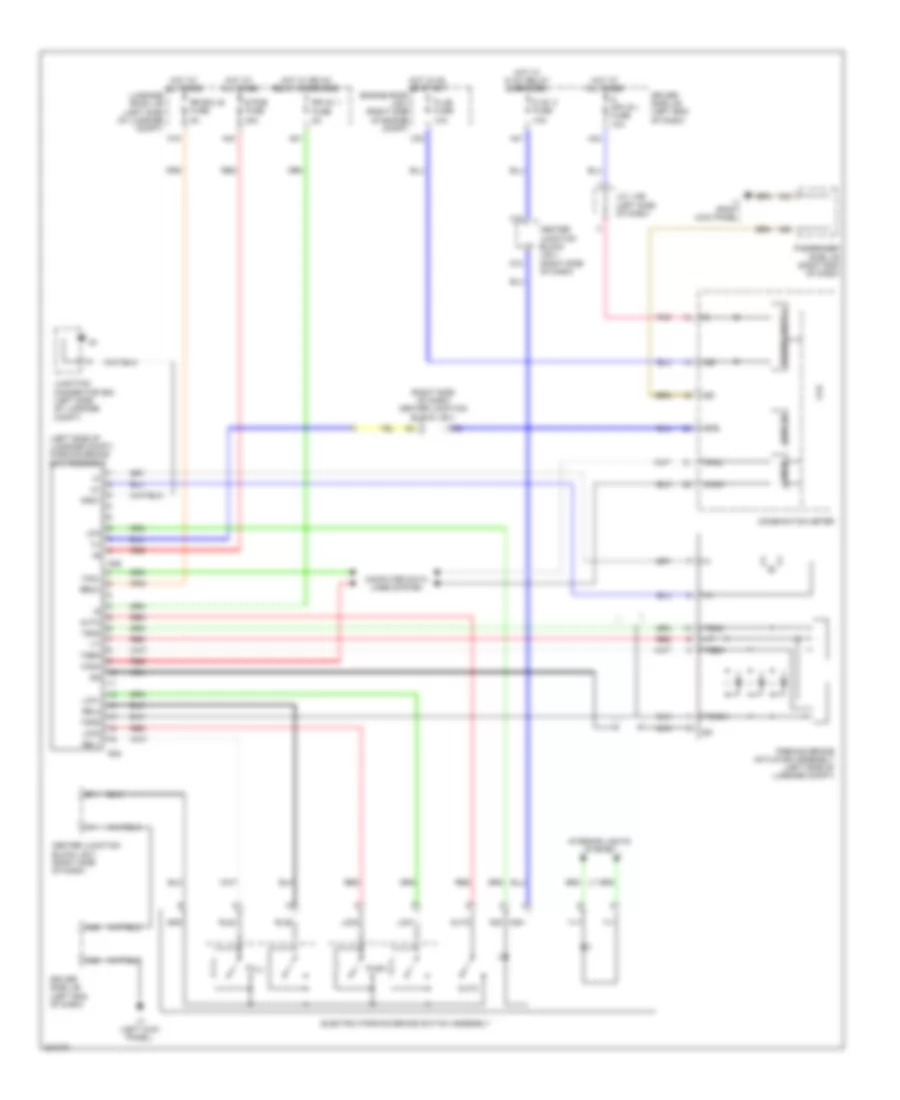 Park Brake Release Wiring Diagram for Lexus LS 600hL 2010