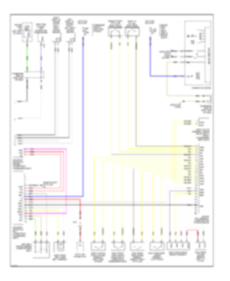 Supplemental Restraint Wiring Diagram (2 of 2) for Lexus LS 600hL 2010