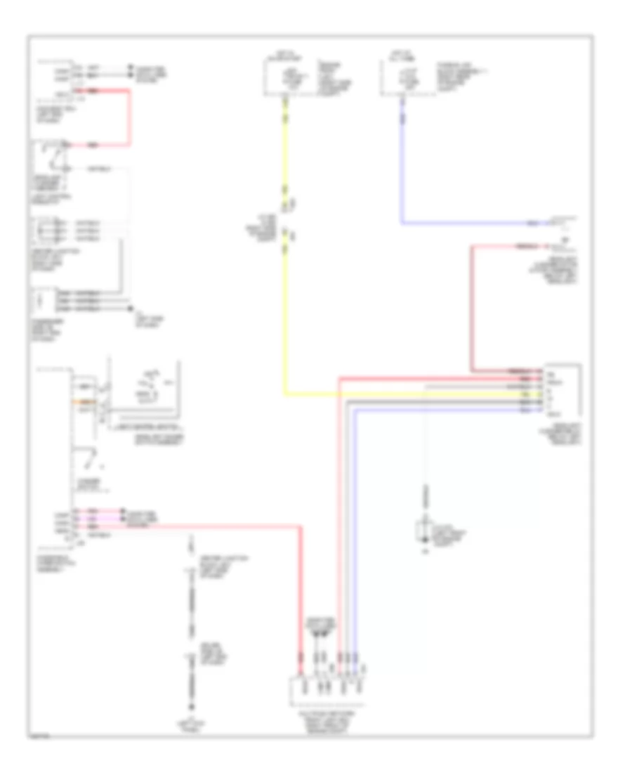 Headlamp Washer Wiring Diagram for Lexus LS 600hL 2010