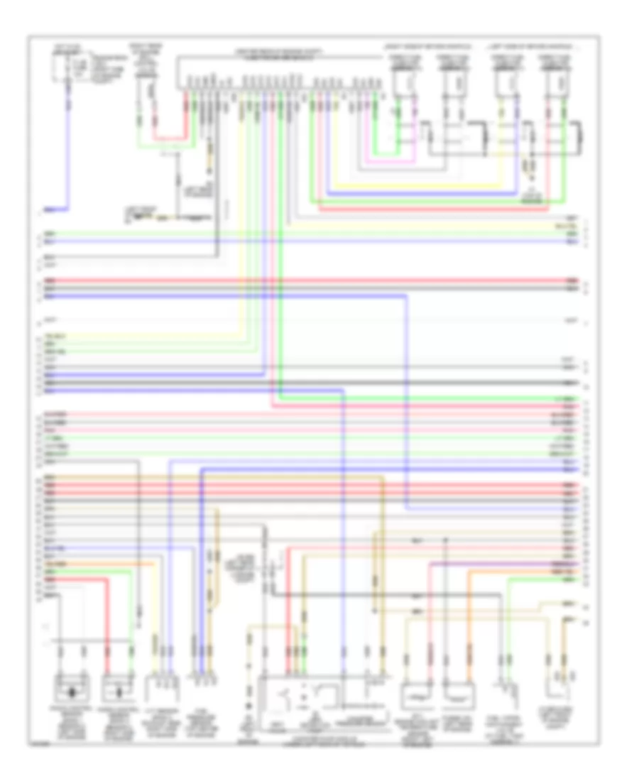 5.0L, Engine Controls Wiring Diagram (4 of 7) for Lexus LS 600hL 2010