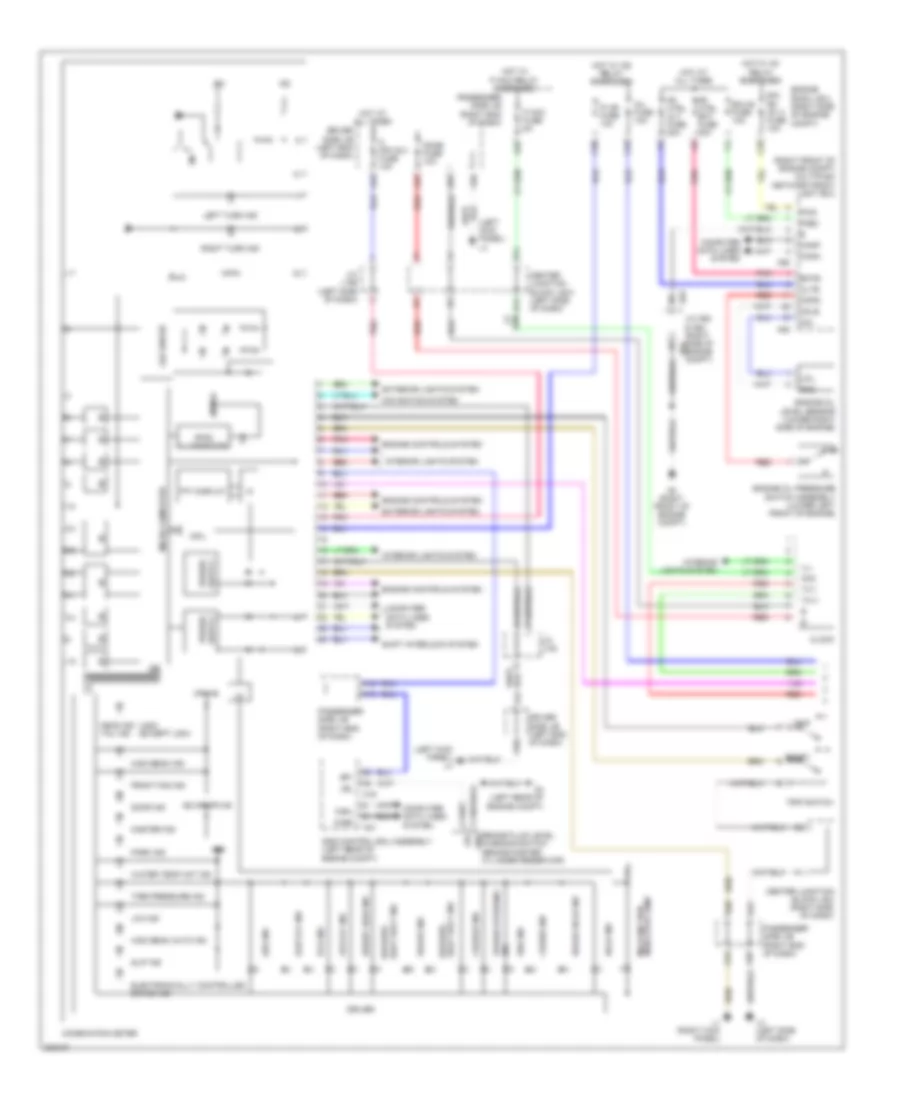 Instrument Cluster Wiring Diagram 1 of 3 for Lexus LS 600hL 2010