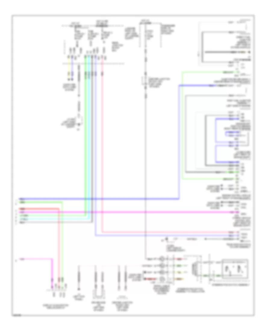 Instrument Cluster Wiring Diagram 3 of 3 for Lexus LS 600hL 2010