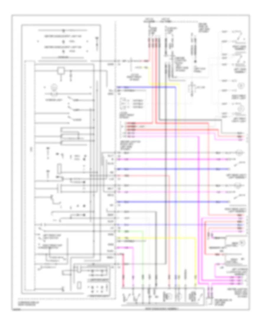 Courtesy Lamps Wiring Diagram 1 of 3 for Lexus LS 600hL 2010