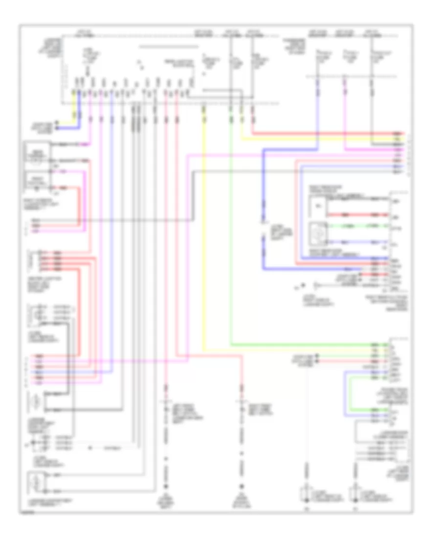 Courtesy Lamps Wiring Diagram (2 of 3) for Lexus LS 600hL 2010