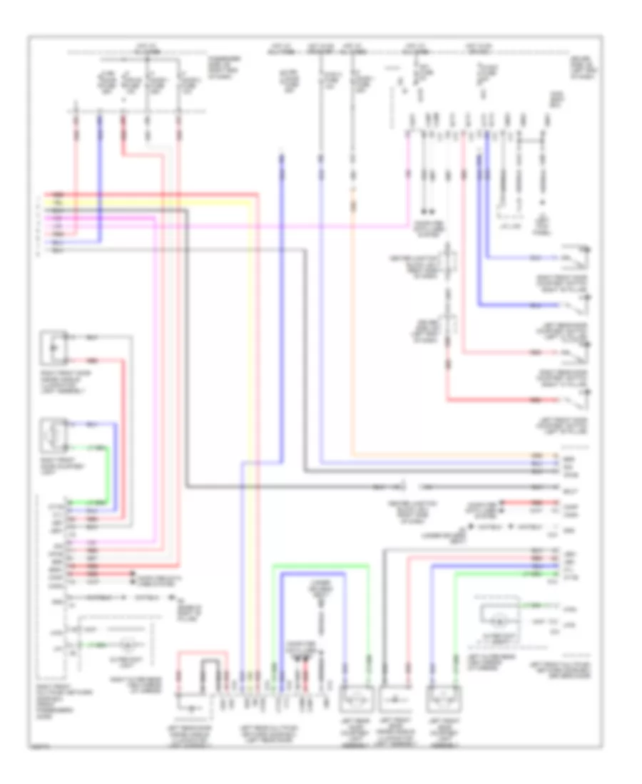 Courtesy Lamps Wiring Diagram (3 of 3) for Lexus LS 600hL 2010