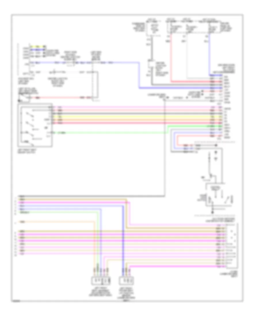 Driver s Memory Seat Wiring Diagram 2 of 2 for Lexus LS 600hL 2010