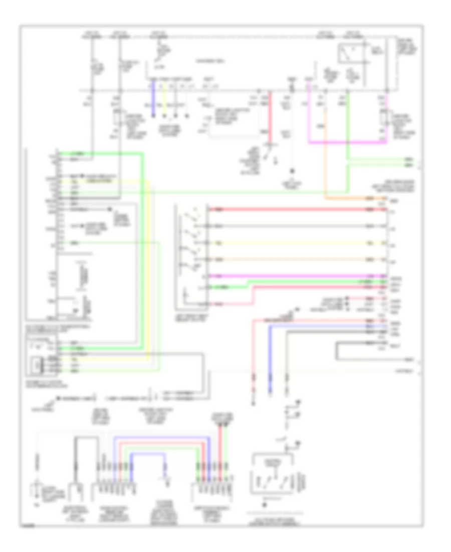 Memory Power Tilt  Power Telescopic Wiring Diagram 1 of 2 for Lexus LS 600hL 2010