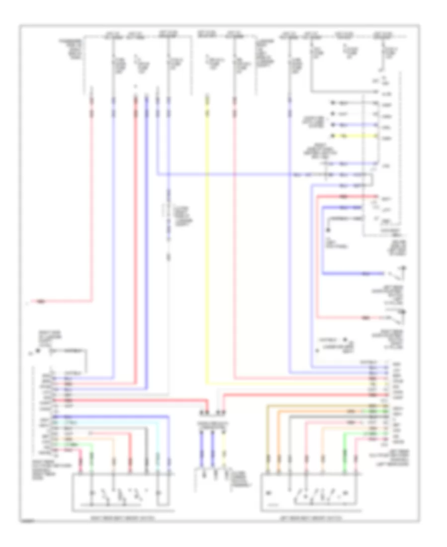 Rear Passengers Memory Seat Wiring Diagram (3 of 3) for Lexus LS 600hL 2010