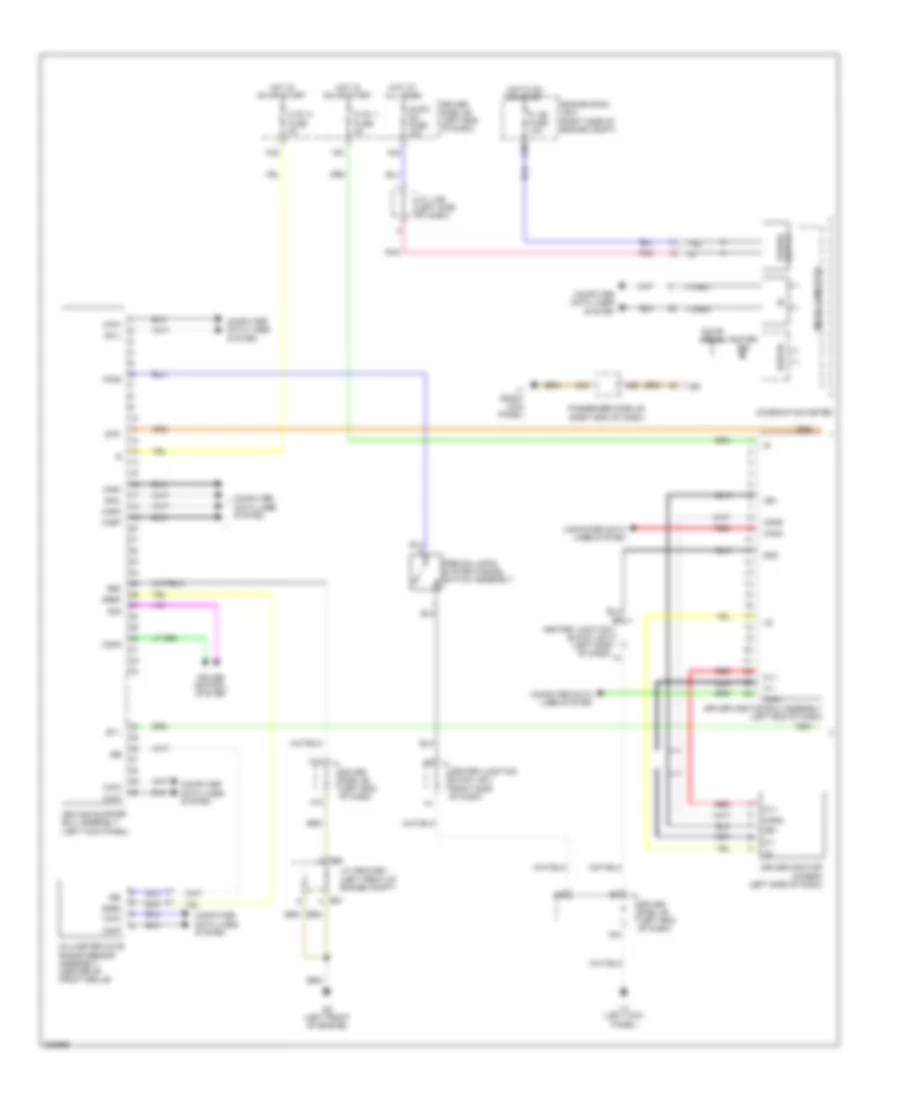 Object Detection Wiring Diagram (1 of 2) for Lexus LS 600hL 2010