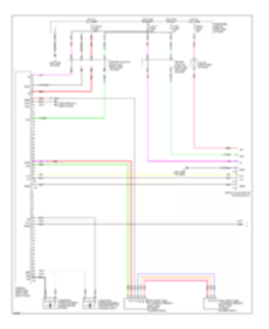 Parking Assistant Wiring Diagram 1 of 2 for Lexus LS 600hL 2010