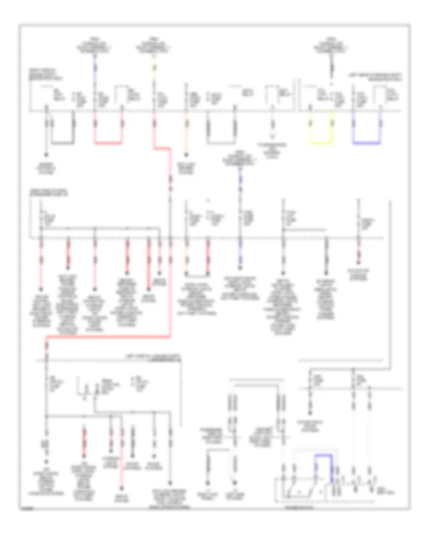 Power Distribution Wiring Diagram 2 of 6 for Lexus LS 600hL 2010