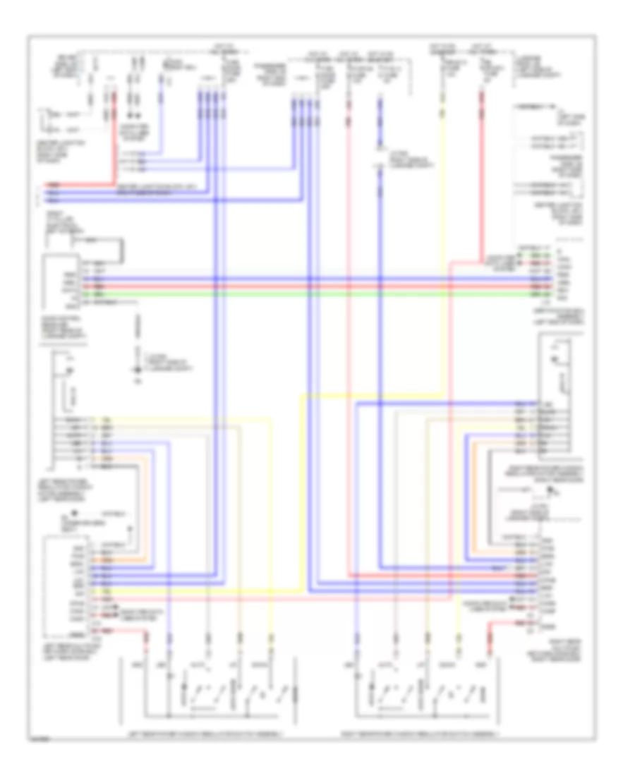 Power Windows Wiring Diagram (2 of 2) for Lexus LS 600hL 2010