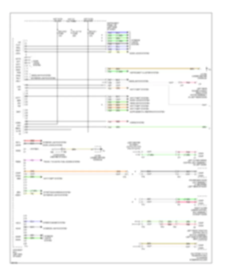 Body Control Modules Wiring Diagram 1 of 2 for Lexus RX 350 F Sport 2013