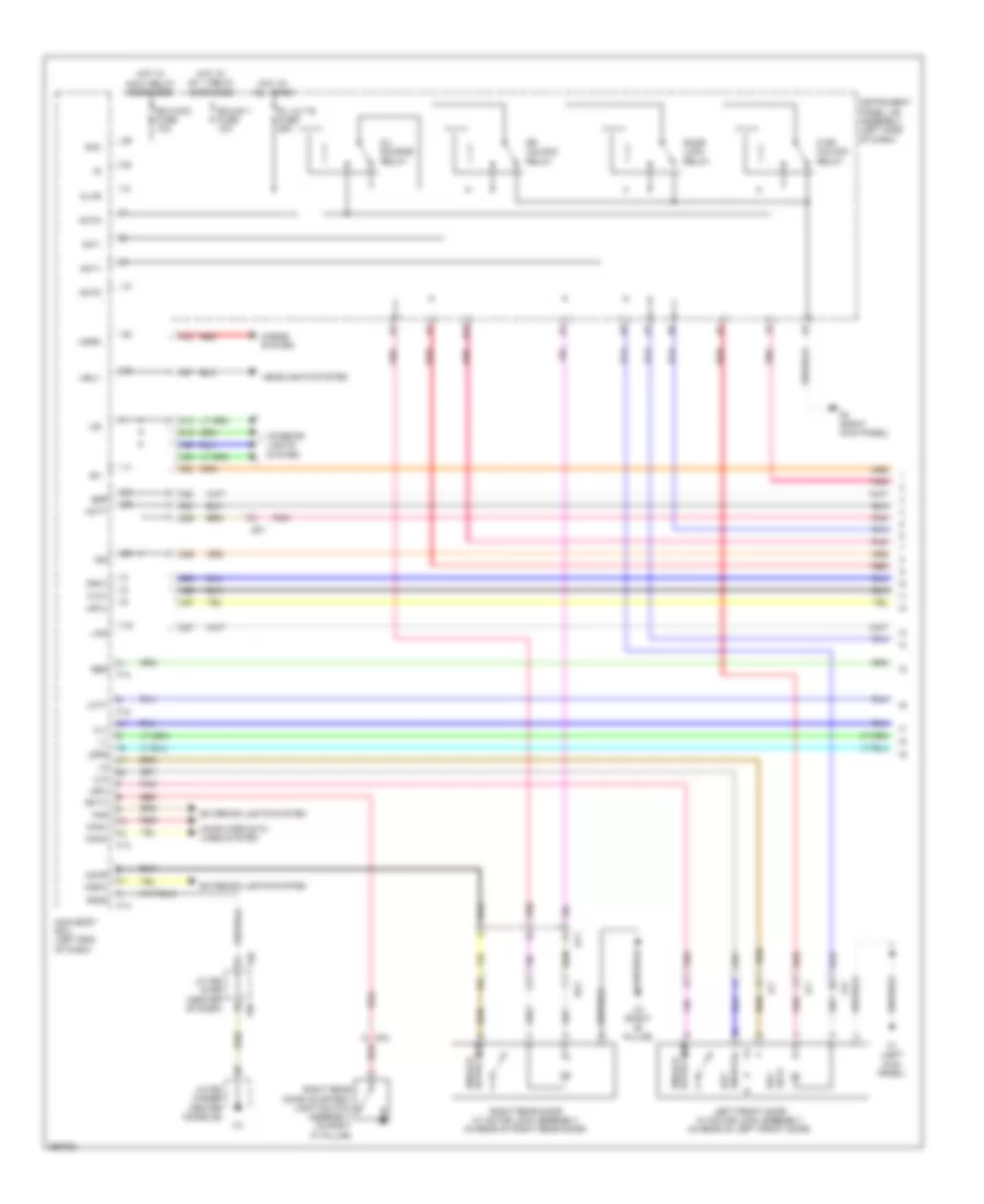 Power Door Locks Wiring Diagram 1 of 5 for Lexus RX 350 F Sport 2013