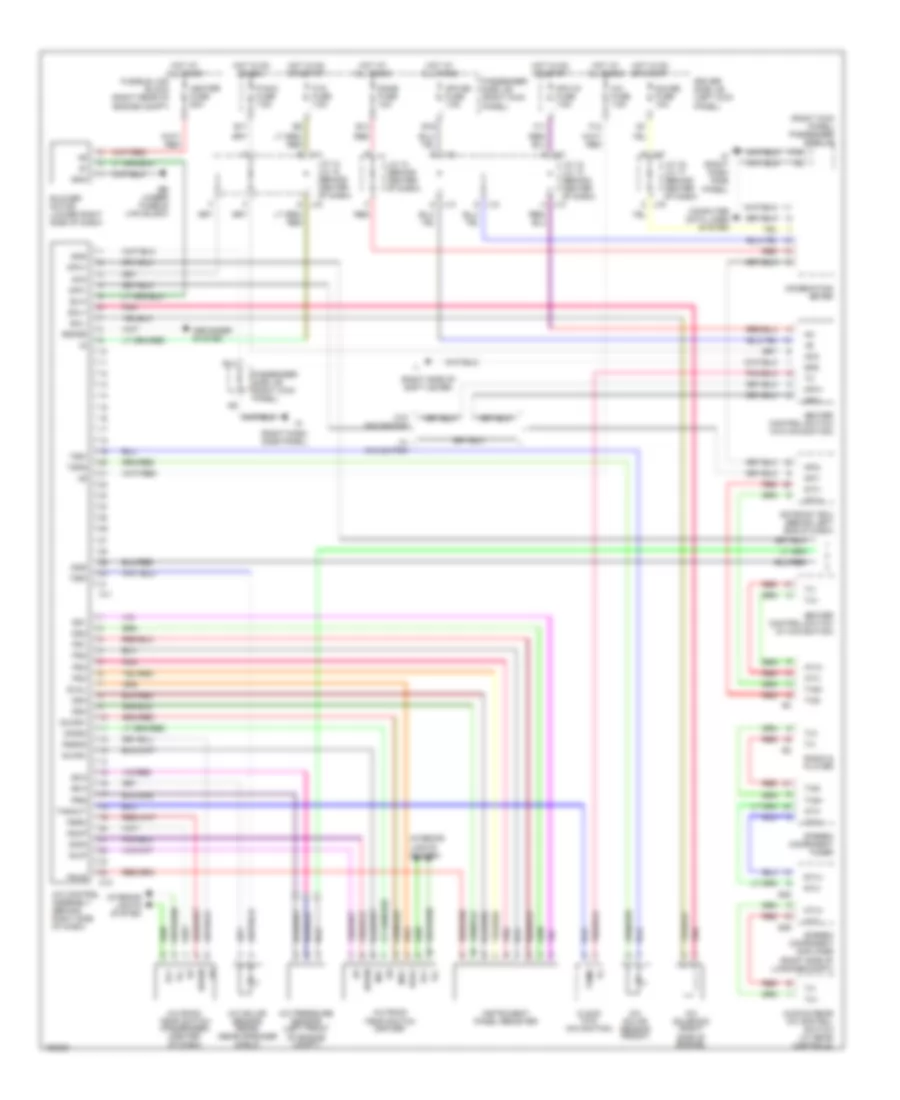 Передняя Электросхема кондиционера A/C (1 из 2) для Lexus LS 430 2002