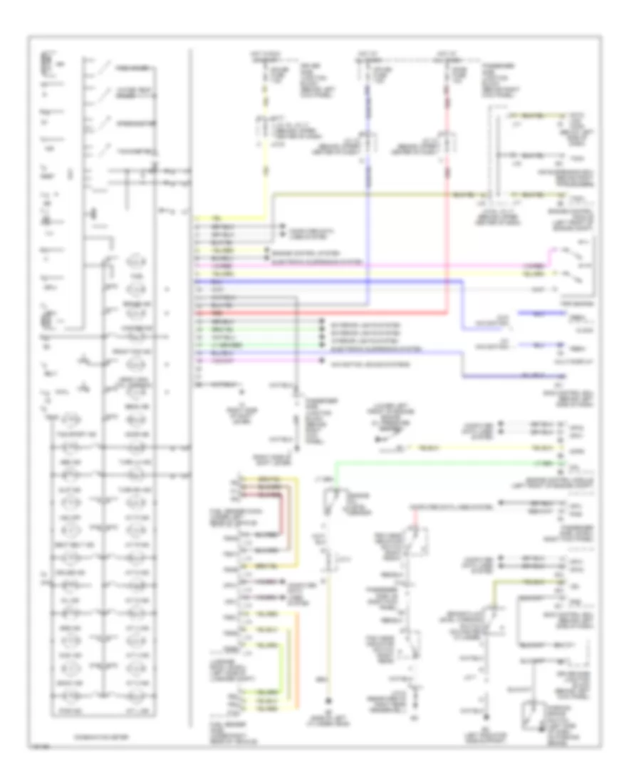 Instrument Cluster Wiring Diagram for Lexus LS 430 2002