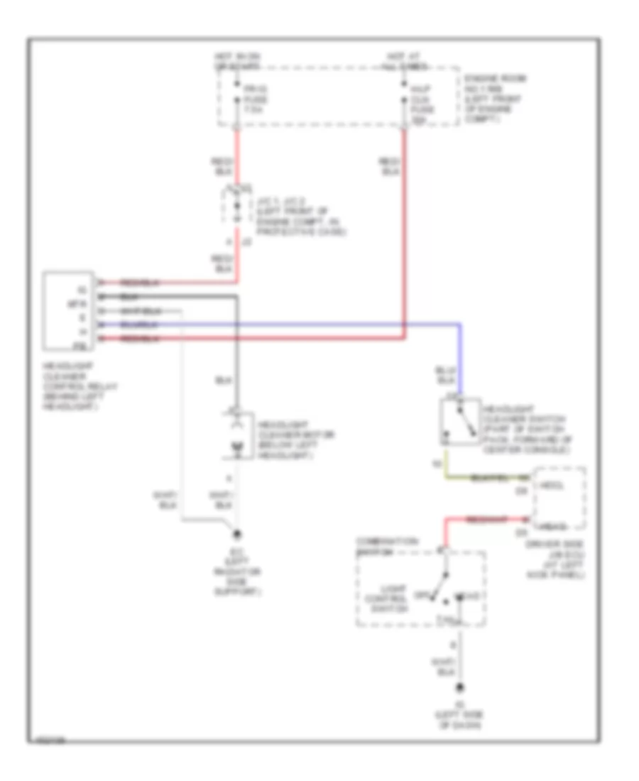 схема шайбы фары для Lexus LS 430 2002