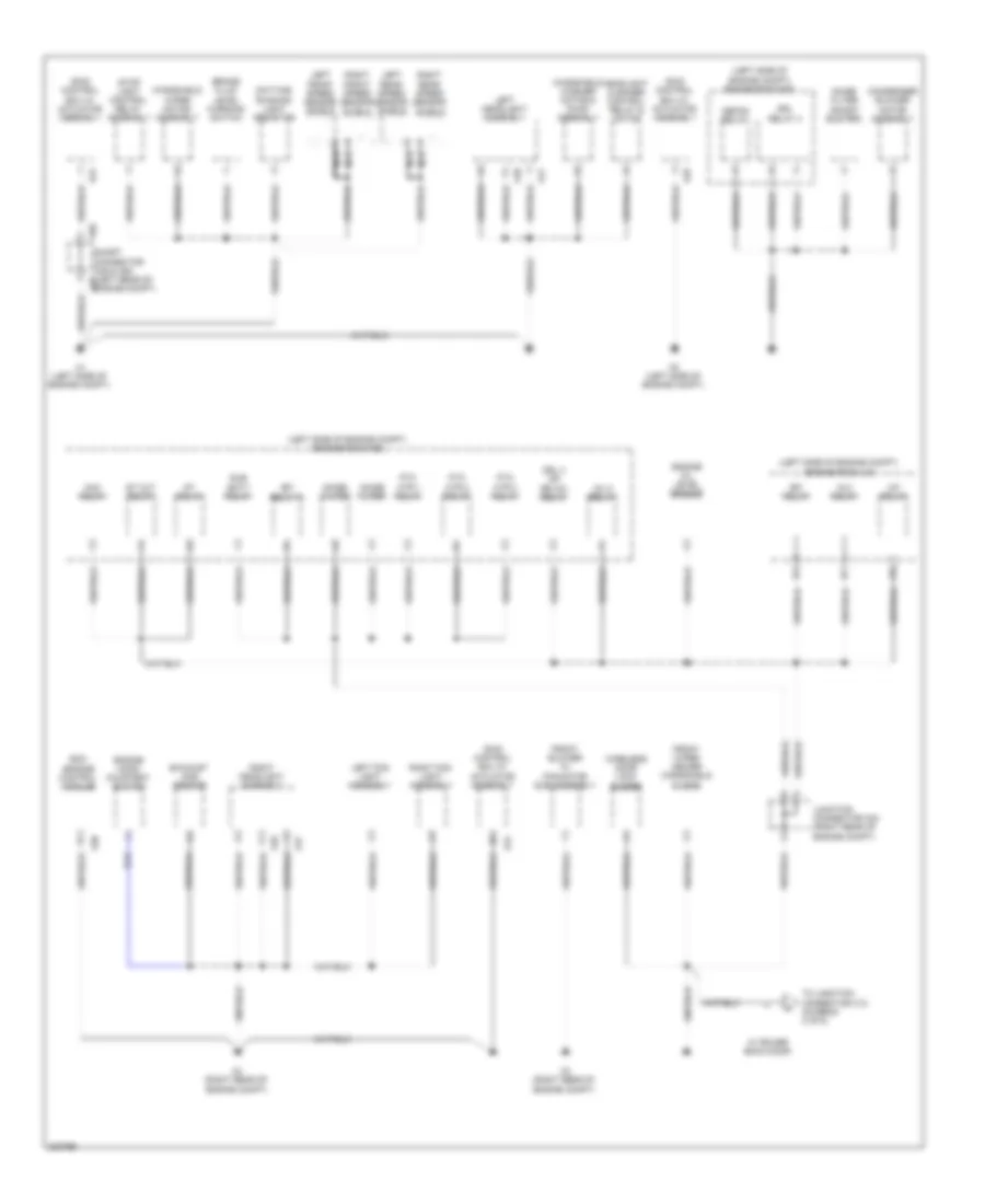 Ground Distribution Wiring Diagram 1 of 6 for Lexus LX 570 2010