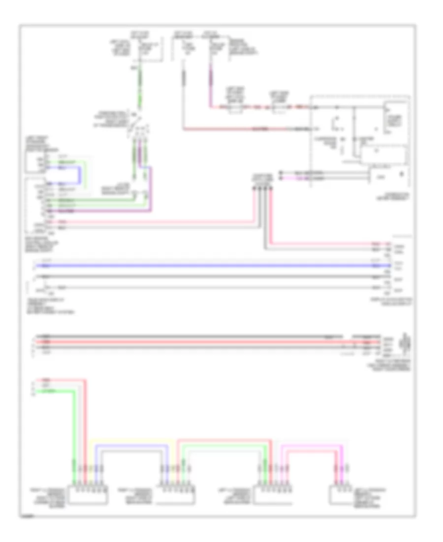 Parking Assistant Wiring Diagram (2 of 2) for Lexus LX 570 2010