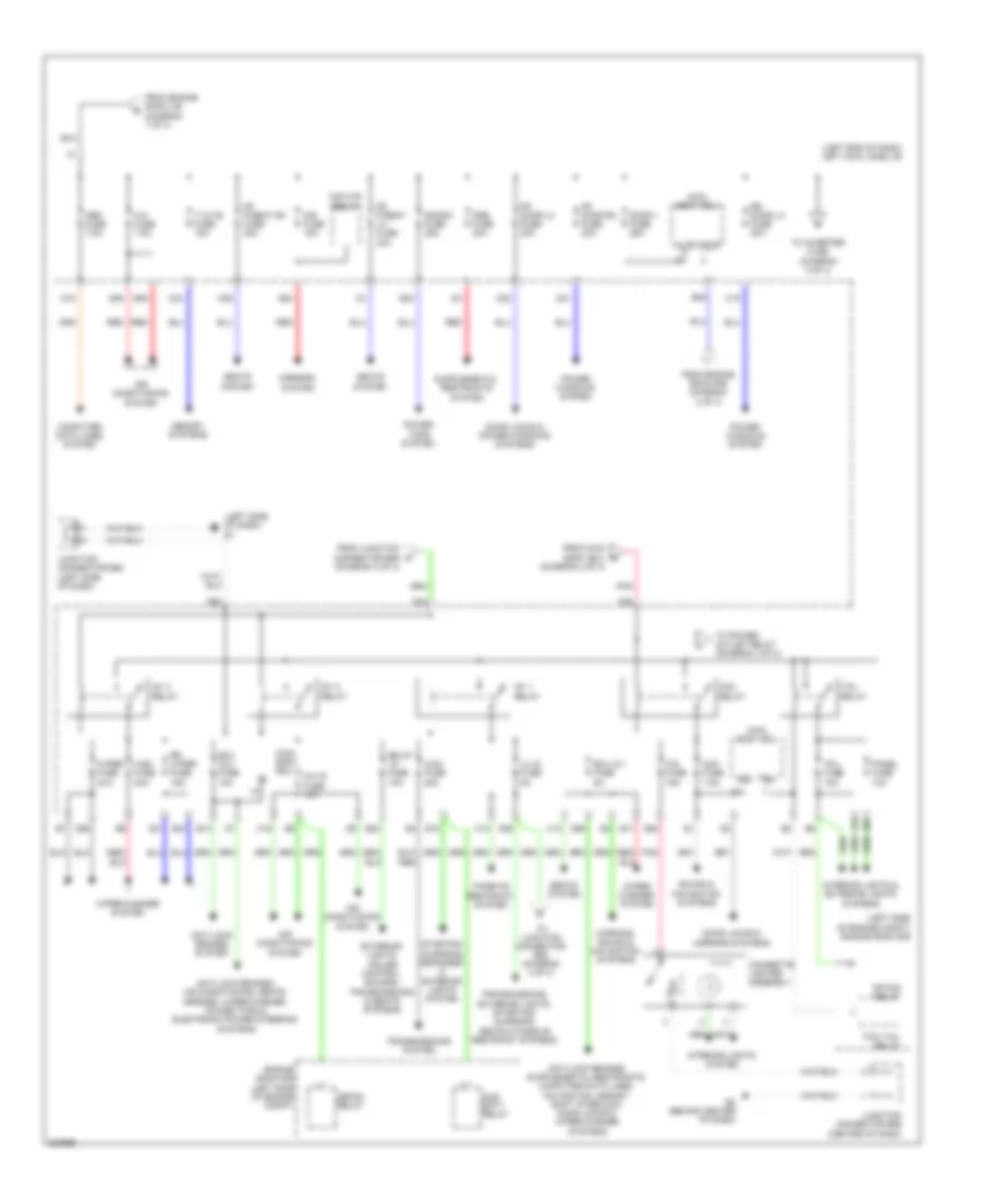 Power Distribution Wiring Diagram 3 of 4 for Lexus LX 570 2010