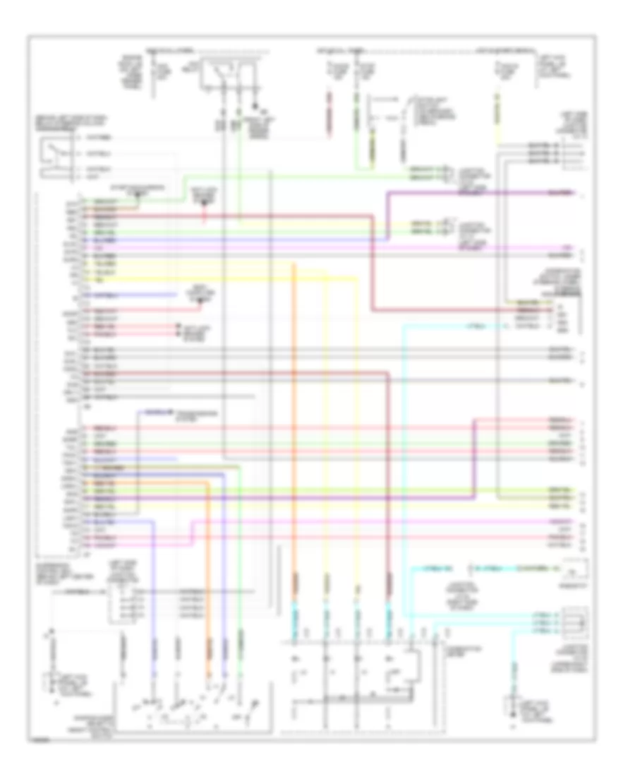 Electronic Suspension Wiring Diagram 1 of 2 for Lexus LX 470 2002