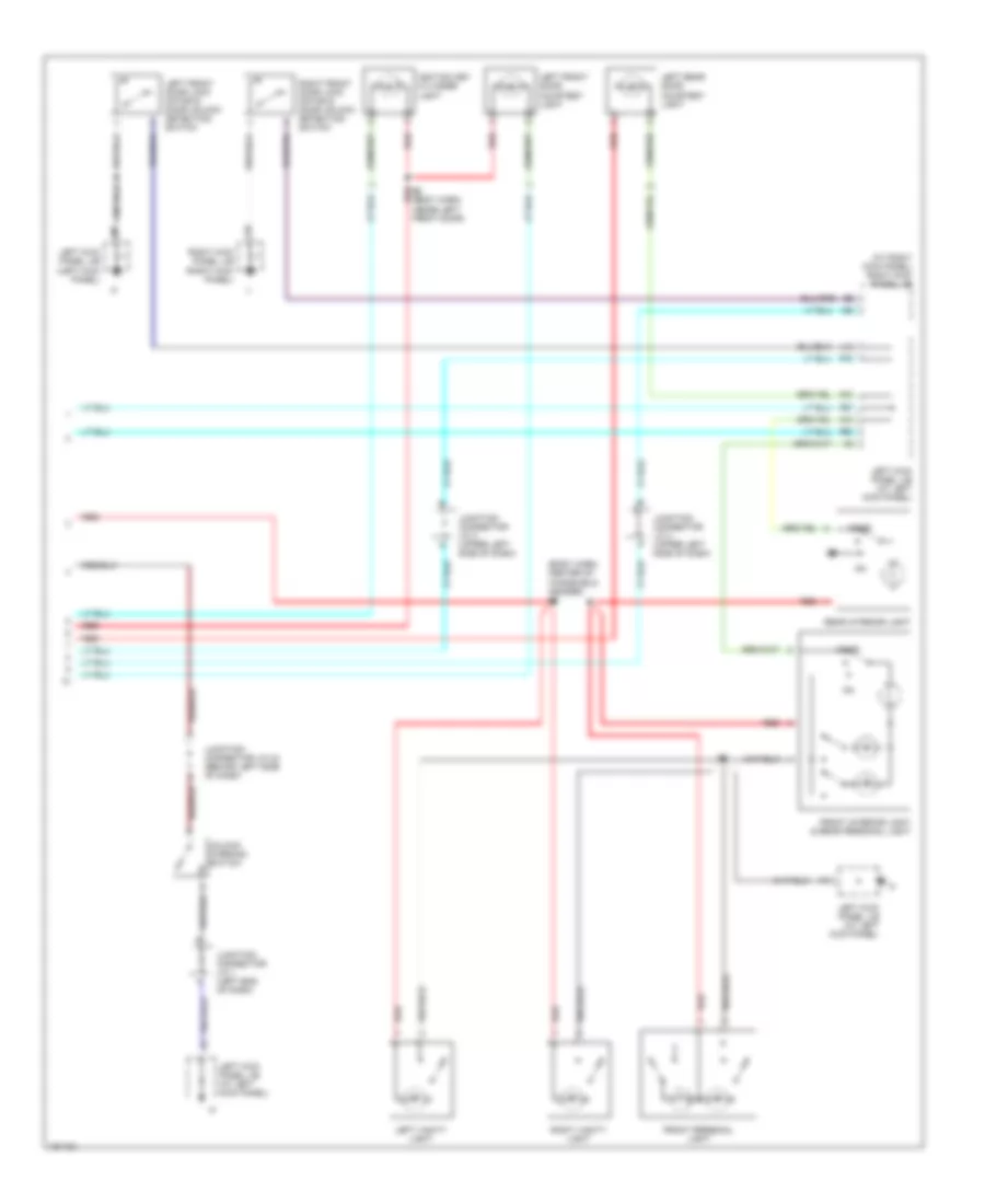 Courtesy Lamps Wiring Diagram 3 of 3 for Lexus LX 470 2002